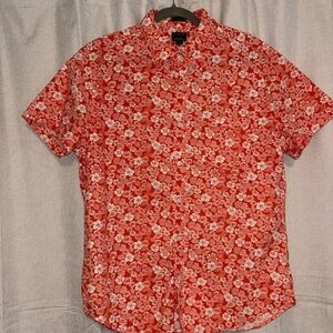 J. Crew Red Floral Men's Shirt